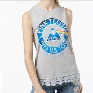 NWT Love Tribe Grey Pink Floyd U.S. Tour tank-XS